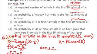 Poisson processes  Example 1 [upl. by Yenaffit]