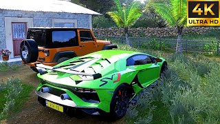 1600HP Lamborghini Aventador SVJ  Forza Horizon 5  4K Gameplay [upl. by Bonnes]