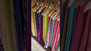 Premium quality tussar saree selling in Taneira store shortsvideo [upl. by Atteuqahs177]