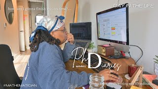 LastMinute Push Math PhD Dissertation Writing Vlog [upl. by Porche603]