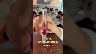 Phenolphthalein indicator and base test By sunil ghatawal  chemistry medium [upl. by Htebi931]