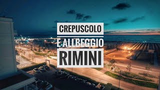 Vista sul nuovo lungomare di RIMINI  Timelapse Crepuscolo e Albeggio [upl. by Annirak]