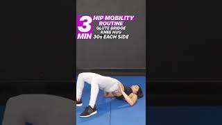 3 moves to Loosen Tight Hips  3 minute Hip Mobility Routine shorts [upl. by Jt]