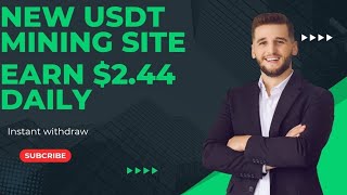 Another New USDT Mining site  Earn Daily I Withdraw Daily [upl. by Eelame]