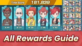 FireType Masters High Score Event 180000 Points All Rewards Guide  Pokémon Masters EX [upl. by Kinney]