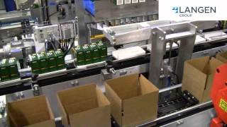 Mpac Langens LRC500 Top Load Case Packer Robotically loads Cartons into Cases [upl. by Atoiganap]