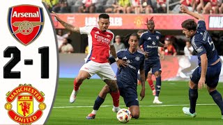 Arsenal vs Manchester United Highlights 21  Summer Tour 2024  Friendly Match Highlightsquot [upl. by Ahsercal]