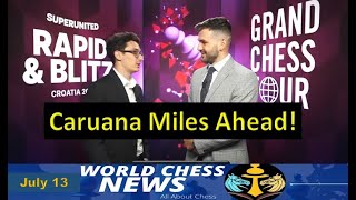 Levy Rozman Missed an Opportunity  Extreme Performance By Caruana in Croatia Grand Chess Tour WCN [upl. by Ingrim]