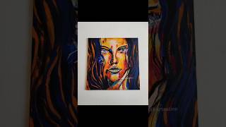 Acrylic Painting on canvasportraitpainting motherchildpainting oceanpainting easypaintingt art [upl. by Llevel678]