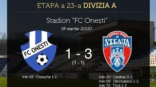 19032000 FC Onesti  Steaua 13 Etapa a 23a Divizia A [upl. by Atinnod41]