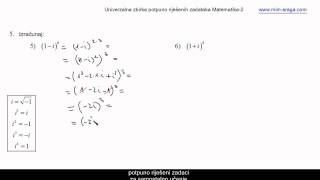 kompleksni brojevi vježbabr2  potpuno riješeni zadaci  Matematika 2  instrukcije [upl. by Adriane]