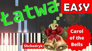 🎹 Carol of the Bells Szczedryk  Piano Tutorial łatwa wersja 🎵 NUTY W OPISIE 🎼 [upl. by Yssac]