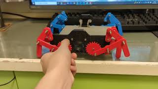 Klann linkage robot gear test [upl. by Sebbie861]