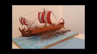 Greek Trireme Zvedza Τριηρης Greek war ship [upl. by Aylmar]