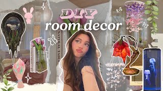 Making cute DIY room decor 🌷 7 cheap ideas for a Pinterest room ᡣ𐭩₊ ⊹ [upl. by Tlevesor]