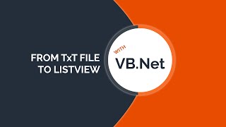 From Txtfile to listview vb net [upl. by Friede]