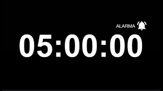 🔔CRONÓMETRO de 5 minutos CON ALARMA  Temporizador de 300 segundos [upl. by Argyle]