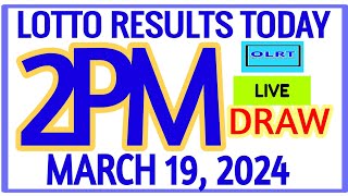 Lotto Results Today 2pm DRAW March 19 2024 swertres results [upl. by Adiaroz]