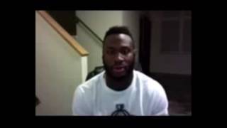 Latavius Murray wishing Onondaga football team good luck [upl. by Lamberto]