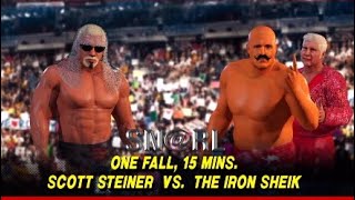 RWL SNRL 92124SCOTT STEINER VS THE IRON SHEIK [upl. by Woodhouse]