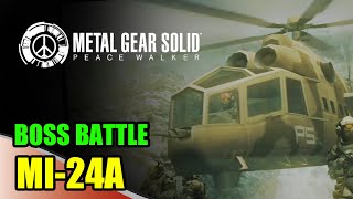 Metal Gear Peace Walker  SNAKE VS MI24A [upl. by Michail954]