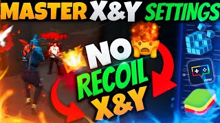 Best SECRET X And Y Sensitivity Settings For No Recoil XampY Free Fire PC  Bluestacks 5  Msi 5 [upl. by Reace]