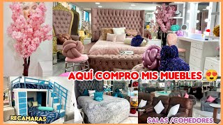 MUEBLERÍA MAS GRANDE DEL CENTRO😱 quotMuebles en vanguardiaquot 😍Recamaras Salas Comedores Chimeneas [upl. by Enoval]