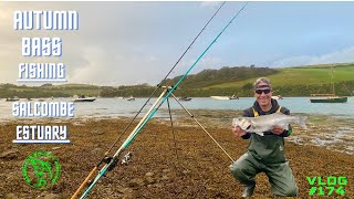 Autumn BASS Fishing  Salcombe Estuary  Sea Fishing Uk  Vlog174 [upl. by Longawa364]