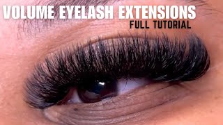 Full Volume Eyelash Extension Tutorial  The BEST TECHNIQUES for Beginners [upl. by Dehsar91]