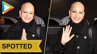 Sonali Bendre Returns To India After Her Cancer Treatment [upl. by Adnaloj]