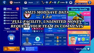 SM 25 mod save data v 110 FULL FACILITY  UNLIMITED MONEY 5 [upl. by Norak30]