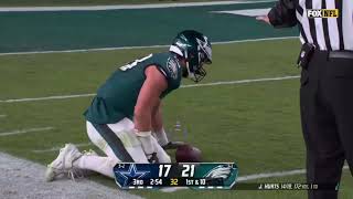 Eagles TE Dallas Goedert injured on this play vs Cowboys [upl. by Lionello683]