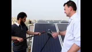 Solar Panel Cleaning Training 2  Choosing the Correct Water Fed Brush [upl. by Ardnoik]