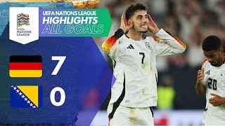 All Goals Germany 70 Bosnia Highlights  UEFA National League [upl. by Tnayrb]