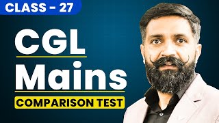 SSC CGL Mains  SSC CGL Reasoning  Comparison Test  Reasoning Class 27  Reasoning by Arun Sir [upl. by Eldnik63]