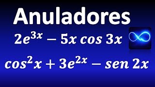 156 EDO Cómo se calculan los anuladores Comb lineales de seno coseno exponencial polinomio [upl. by Ogram]