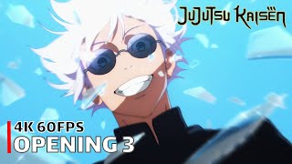 Jujutsu Kaisen  Opening 3 【Ao No Sumika】 4K 60FPS Creditless  CC [upl. by Ardin987]