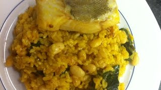 Arroz empedrao de bacalao [upl. by Eadith]