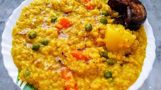 How to Make Niramish Winter Khichdi Using Gobindobhog Chal  Gobindobhog Chaler Khichuri [upl. by Zysk]