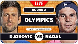 DJOKOVIC vs NADAL • Paris Olympics 2024 • LIVE Tennis Play by Play Stream [upl. by Gerlac]