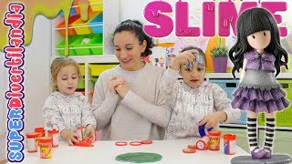 Slime y Gorjous de Santoro en SUPERDivertilandia con Andrea e Irene slime [upl. by Soo]