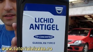 Tutorial schimbat antigel la Logan 15dci [upl. by Nalon394]