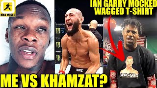 Israel Adesanya reacts to reports of him fighting Khamzat ChimaevIan Garry Trashed by Holland UFC [upl. by Nwahsyar]