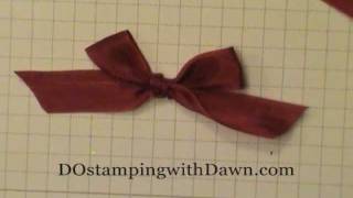 Bow Tying Tips wDawn O Bunny Ear Bow [upl. by Melesa742]