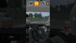 automobile bussid gaming gameplay trending traffic ytshorts toyota fortuner car vs toll😎 [upl. by Halonna]