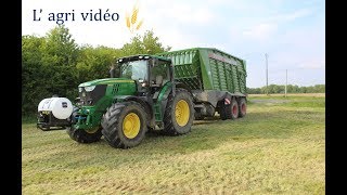 🇨🇵Ensilage dherbe 2019  John Deere 6170r amp autochargeuse Fendt tigo 50 PR  épisode 4 [upl. by Htiduy886]