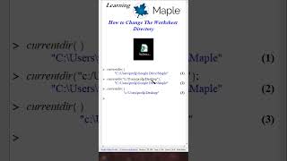 How to Change the Working Directory in Maple LearningMaple [upl. by Nohsreg]