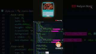 Color Card Hover Design HTML CSS naiyannoor coding webdevelopment javascript python cards [upl. by Assela]