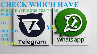 Telegram vs WhatsApp  which one is best messaging social media [upl. by Xever]