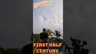 Biking my very first 50 mile Half Century ride biking halfcentury [upl. by Oivatco]